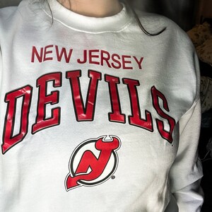 Vintage 90s New Jersey Devils Sweatshirt, New Jersey Devils