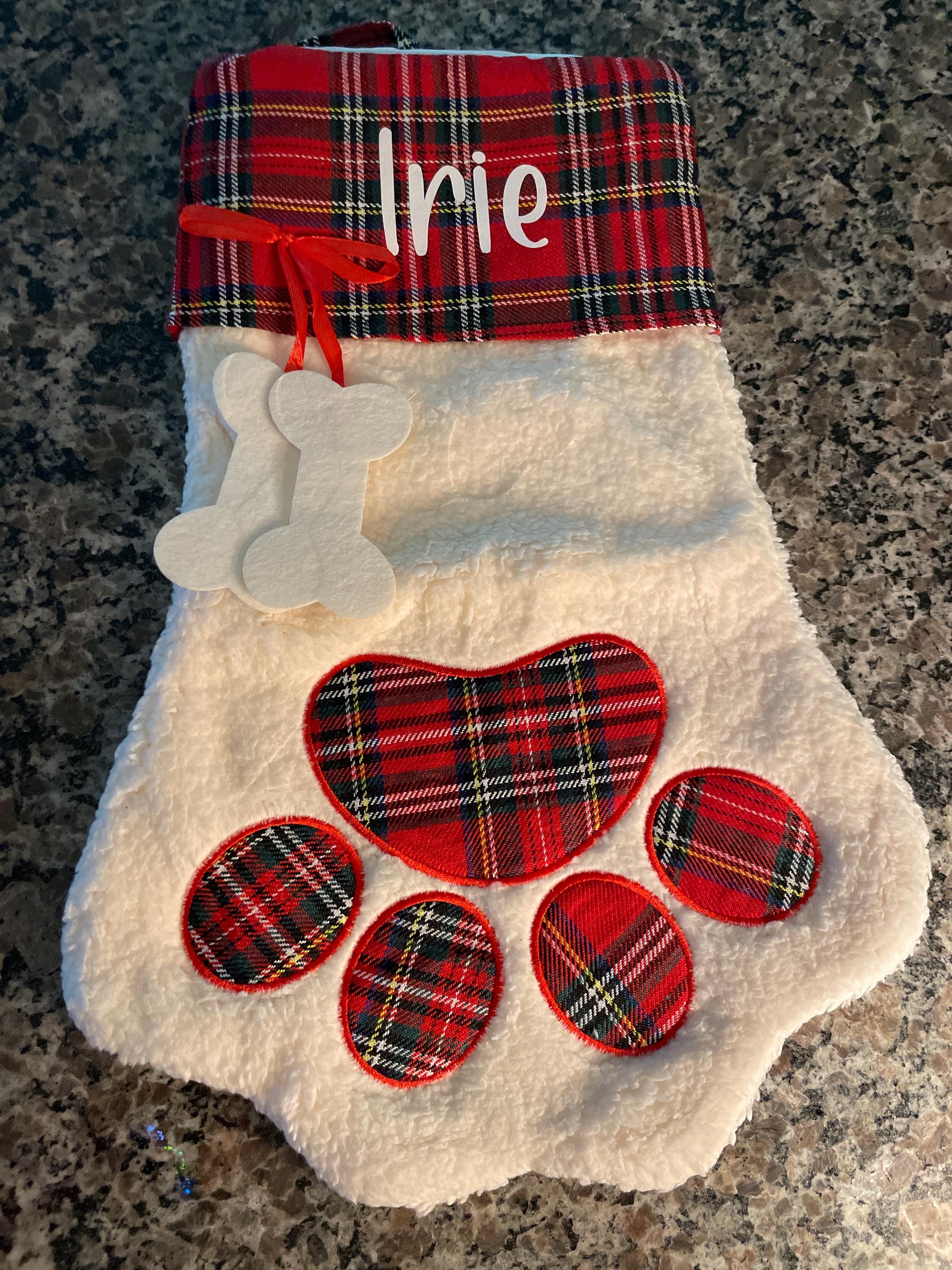 Personalized pet stocking, Blank pet stocking, Christmas stocking, Dog stocking, Cat stocking, Christmas gift, personalized stockings, plaid
