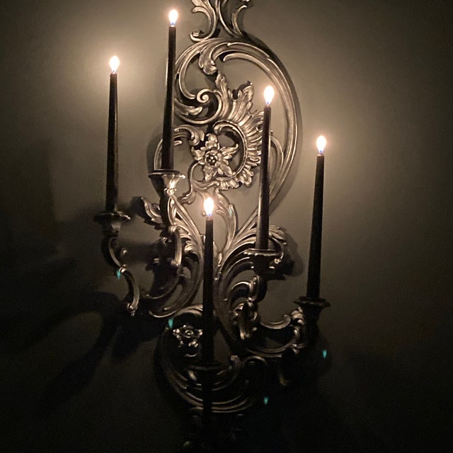 Gothic Victorian Wall Candlestick, Vintage Wall Sconce Gothic Victorian Wall Candlestick, Vintage Wall Sconce