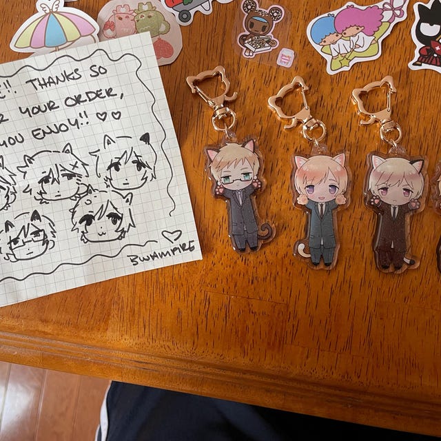 ヘタリア 北欧 ノルウェー アイスランド デンマーク アクリルキーホルダー ヘタリア 北欧 ノルウェー アイスランド デンマーク アクリル