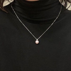 Single Pearl Necklace, One Pearl Necklace, Akoya Pearls