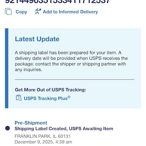 Christie added a photo of their purchase