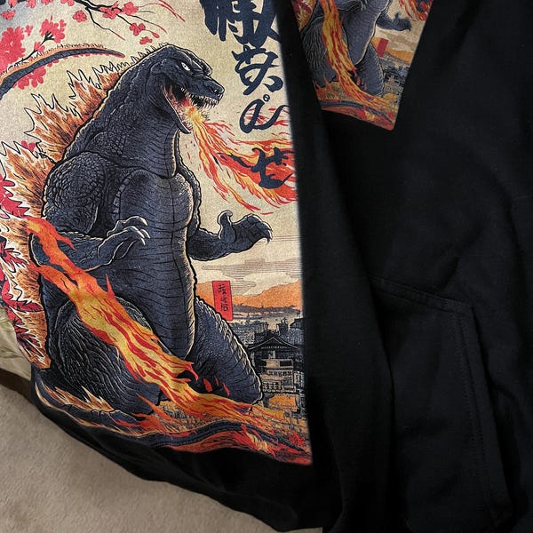 Godzilla Japanese Pattern Print Women's Joggers