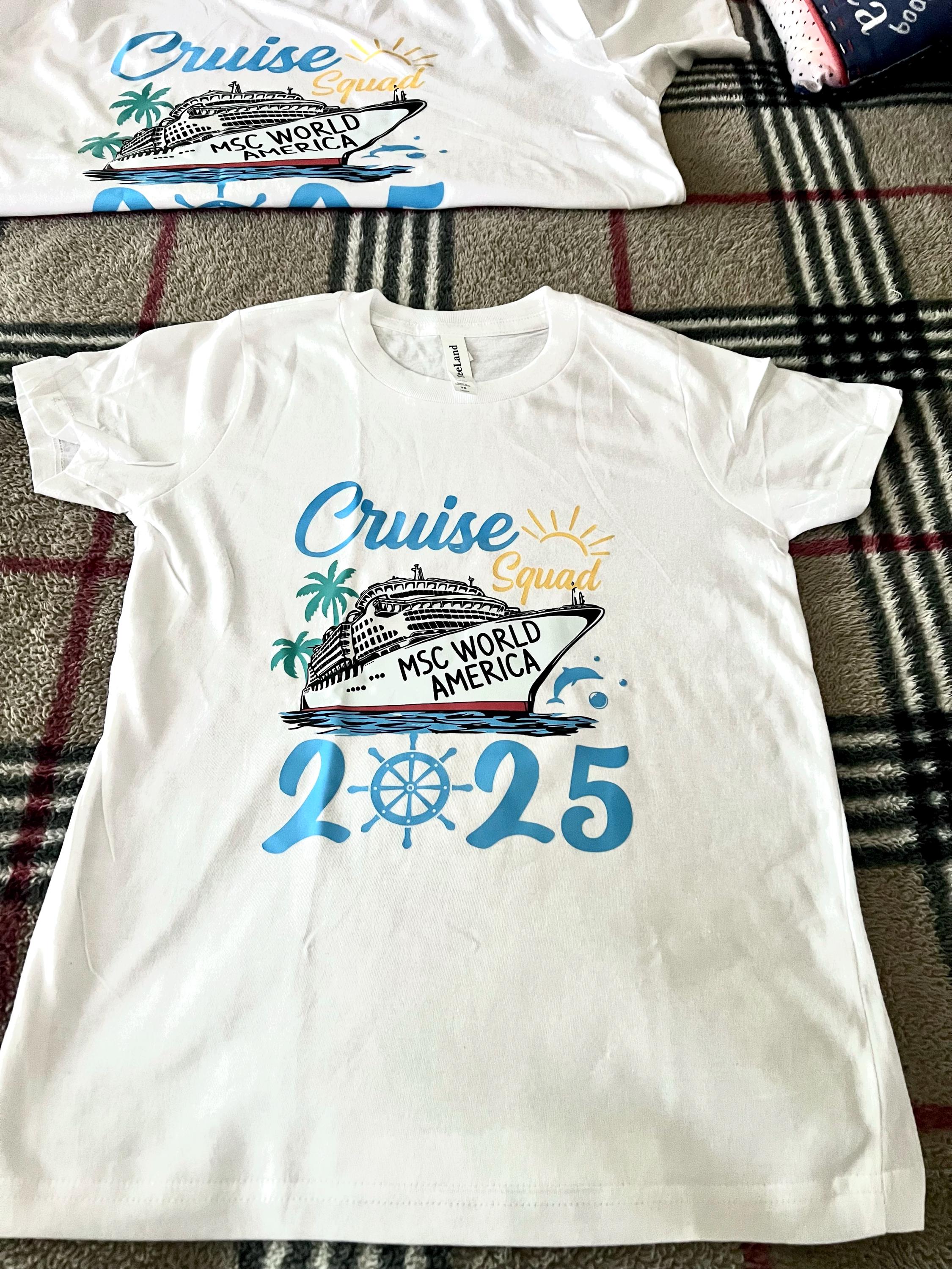 Custom Cruise Squad 2025 Shirt, Cruise Squad Shirt, Custom Cruise Squad Group Shirt for 2025 Season, Custom Family Cruise Shirts, Cruise