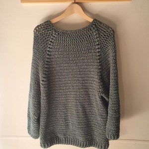 Crochet Sweater Pattern PDF Gorse Sweater Top Down Raglan Sweater ...