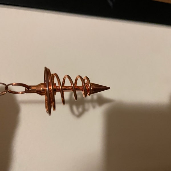 Spiral COPPER Pendulum : Stylish Metal Plated Divination Tool and ...