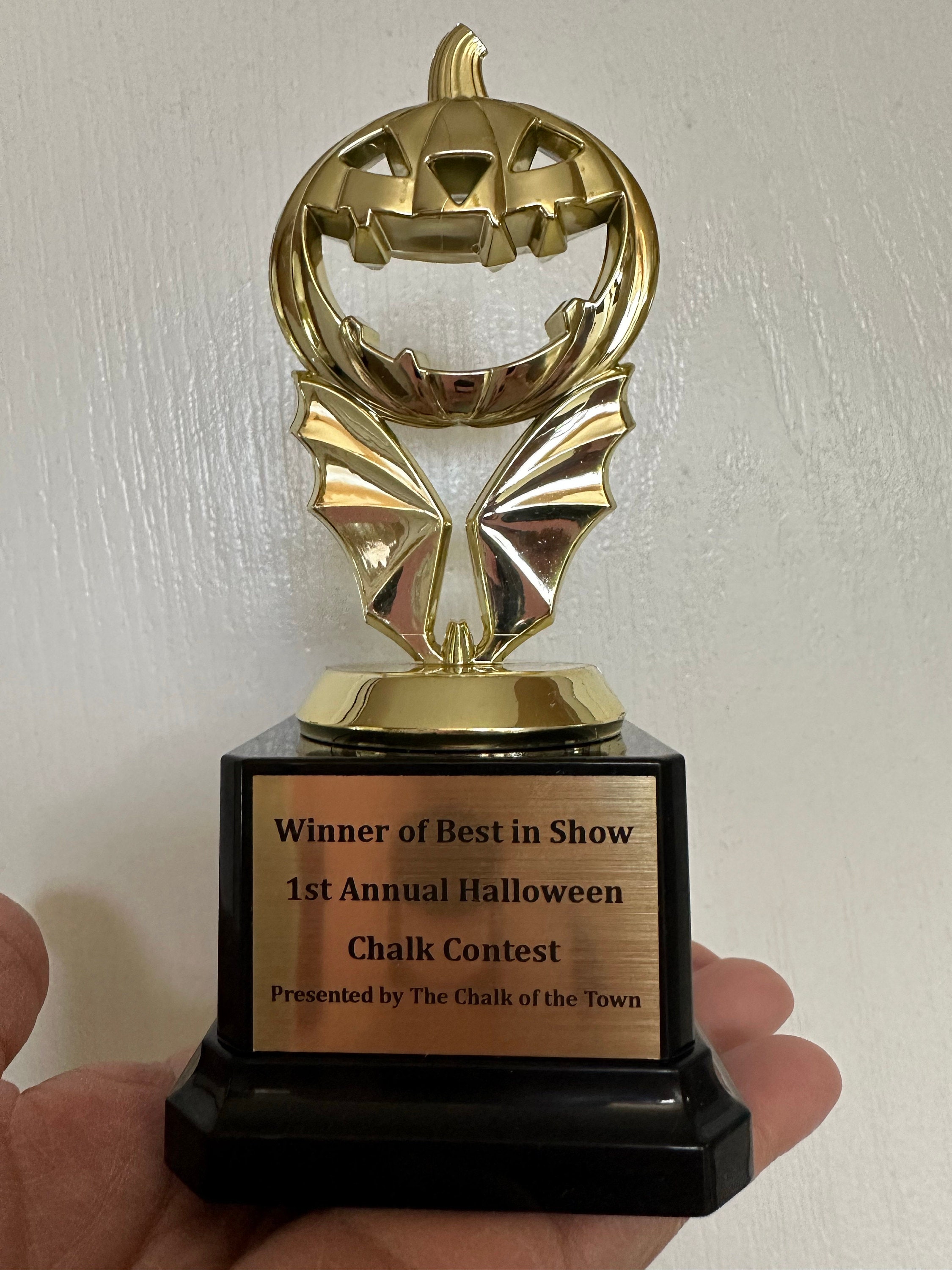 Halloween Trophy Costume Party Prize Free Engraving Halloween Party Favor
