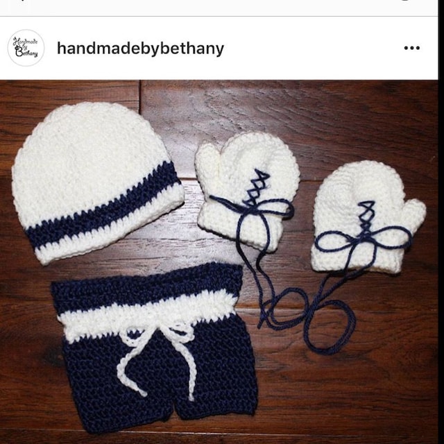 A customer's finished Baby Boxer Crochet Pattern