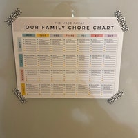 Family Chore Chart Checklist, Editable Cleaning Planner, Cleaning ...
