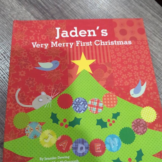 Personalized baby's hotsell first christmas book