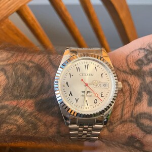 Vintage Refurbished Citizen Automatic 8200 Japan Mens Day/date