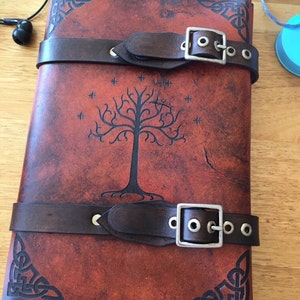 Leather Lord of the Rings Tree of Gondor Journal Day Planner Book Cover 