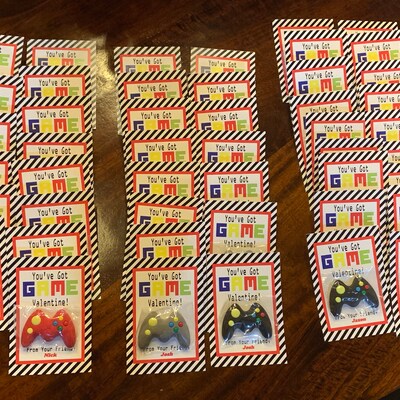 PRINT YOUR OWN You've Got Game Valentine's Day Treat Tags Cards Digital ...