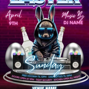 Editable Motion/Animated Brunch flyer Canva Template