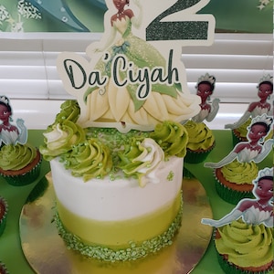 Printable PRINCESS TIANA Cake Topper, Princess and the Frog, Cake ...