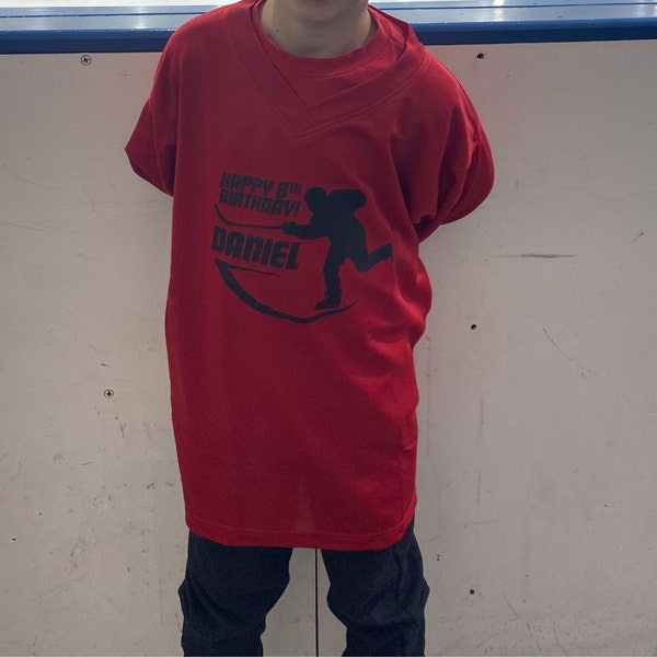 Customized Hockey Jersey With Name and Number on Back One Color Design Front - Etsy