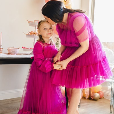 Matching Mother Daughter Dress/ Mommy and Me Lace Maxi/ - Etsy