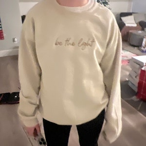 Saved By Grace Letter Embroidery Mineral Wash Loose Sweatshirt