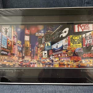 Times Square Broadway Show#2 3D Paper-sculpture Wall Decor