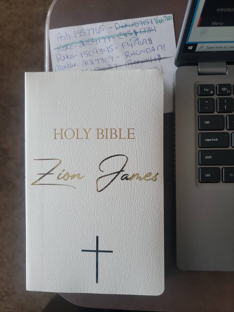 Personalized Bible Custom KJV/NKJV/NIV| Gift Holy Bible| Faux Leather King James Version|Baptisms|Weddings|Christenings|First Holy Communion