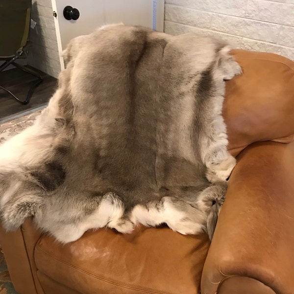 Real Hide Rug Real Reindeer Hide Rug, Size XXL - Etsy
