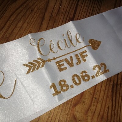 Echarpe Evjf Kit 12 écharpes Pour EVJF / Enterrement De Vie De Jeune Fille - 1 Pour La Mariée 'Future Mariée' 11 Pour L'équipe - Noir & Or