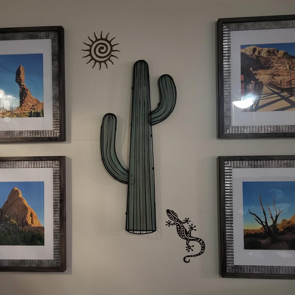 Riverside Designs Metal Gecko Wall Decor - Outdoor Garden Art, Teal, 12 Inches