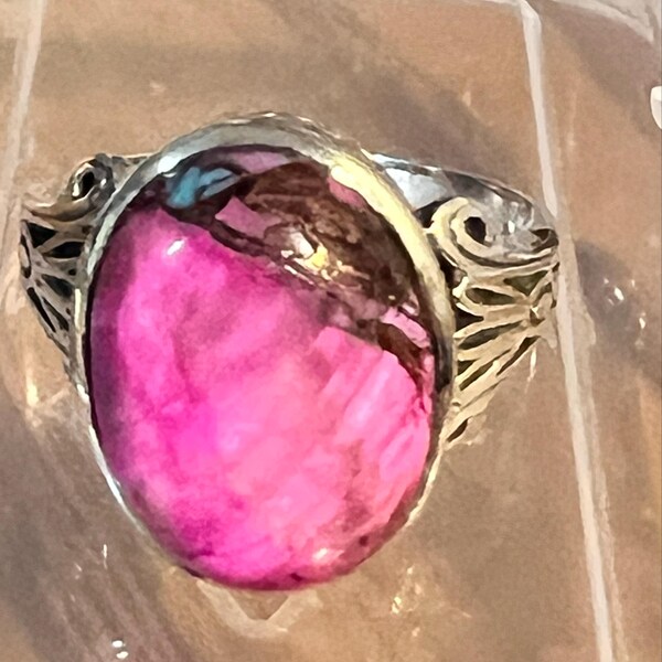 thumbnail image 2 of Handmade Moonstone Ring 925 Sterling Silver Band Statement Ring All Sizes 4-13 2 of 2