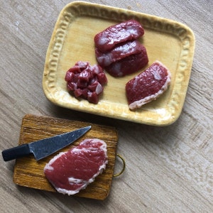 Scale 1:12 Realistic Miniature Beef Cuts