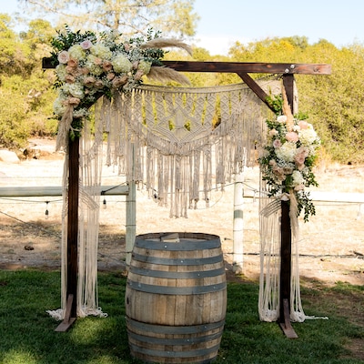 Handmade Macrame Wedding Backdrop, Macrame Wedding Arch Arbor, Macrame ...