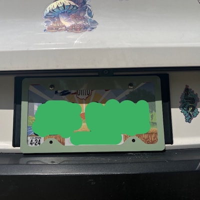 HUIXIA White Daisy License Plate Frame Funny Flower License