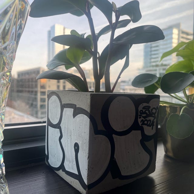 Graffiti Planter / Graffiti / Custom Art / Custom Gift / Unique