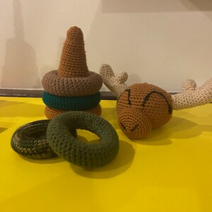PDF Pattern: Dinosaur Stacking Ring Toy Crochet Pattern - Etsy