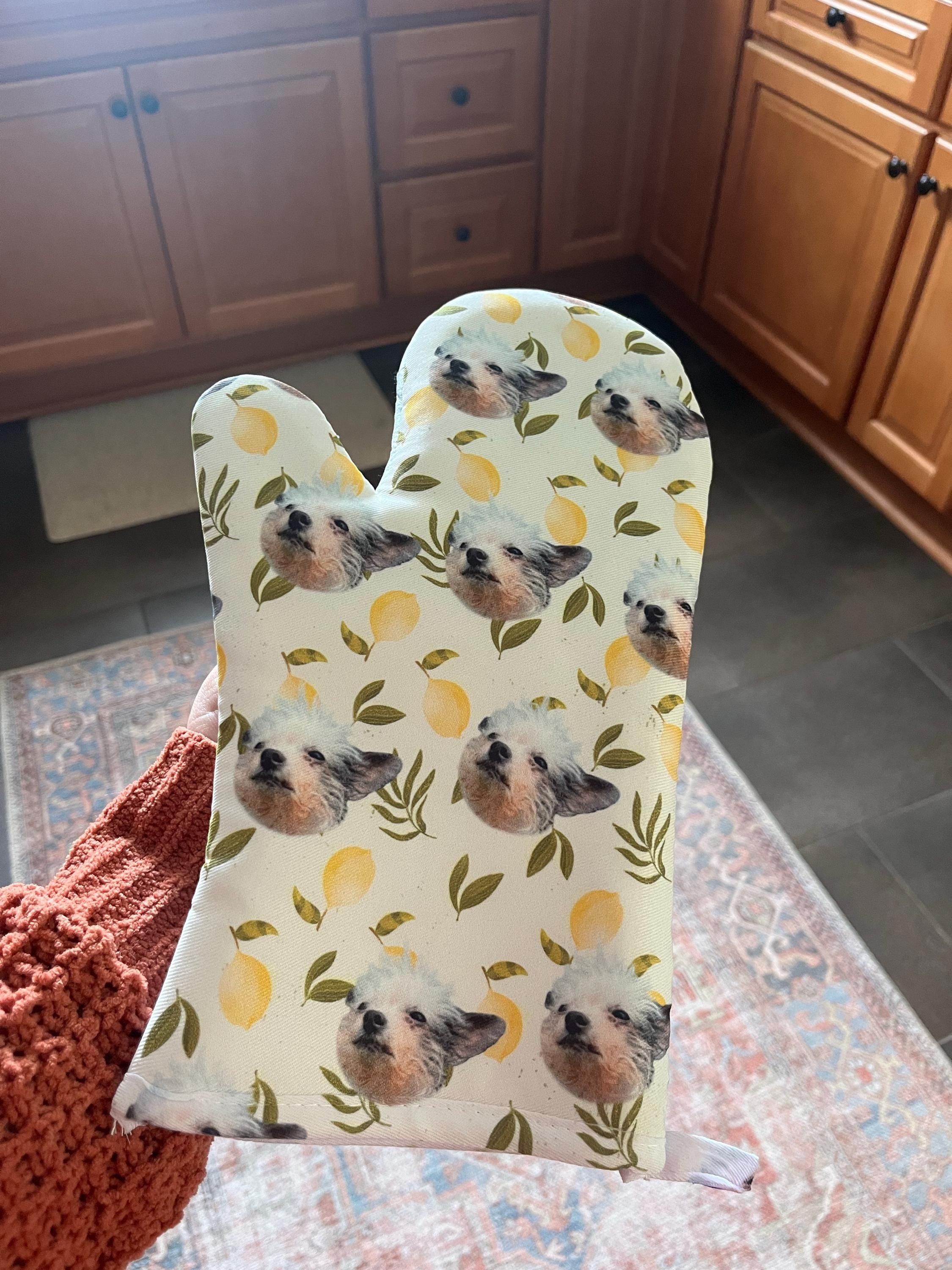 Customized Dog Mitt - Put Your Cute Dog on Custom Oven Mitts, Dog Lovers, Dog GIft, Dog Personalized, Dog Gift Socks, Christmas Gift