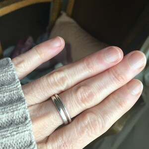 2.5mm Silver Band Thick Silver Ring Silver Stacking Ring