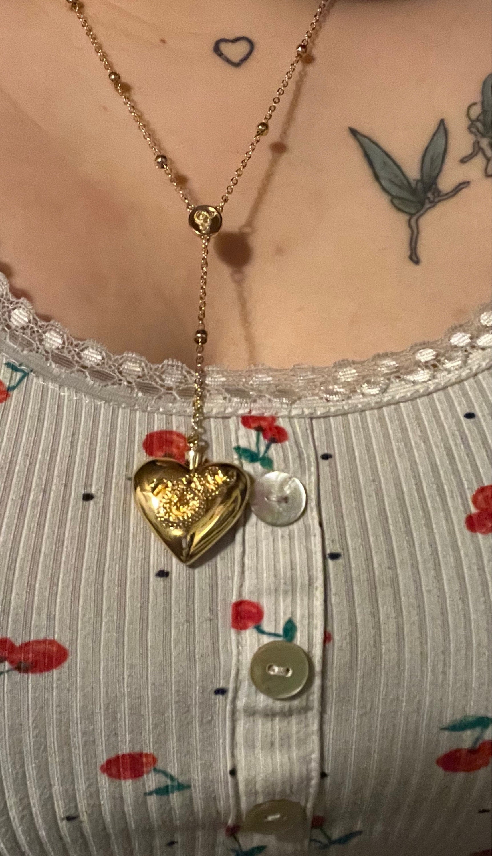 Rosary Emerald Heart Necklace