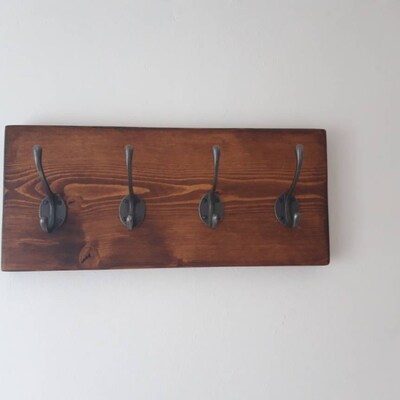 Rustic Floating Shelf Solid Wood Chunky Handmade 9x1.5, Tudor Oak ...