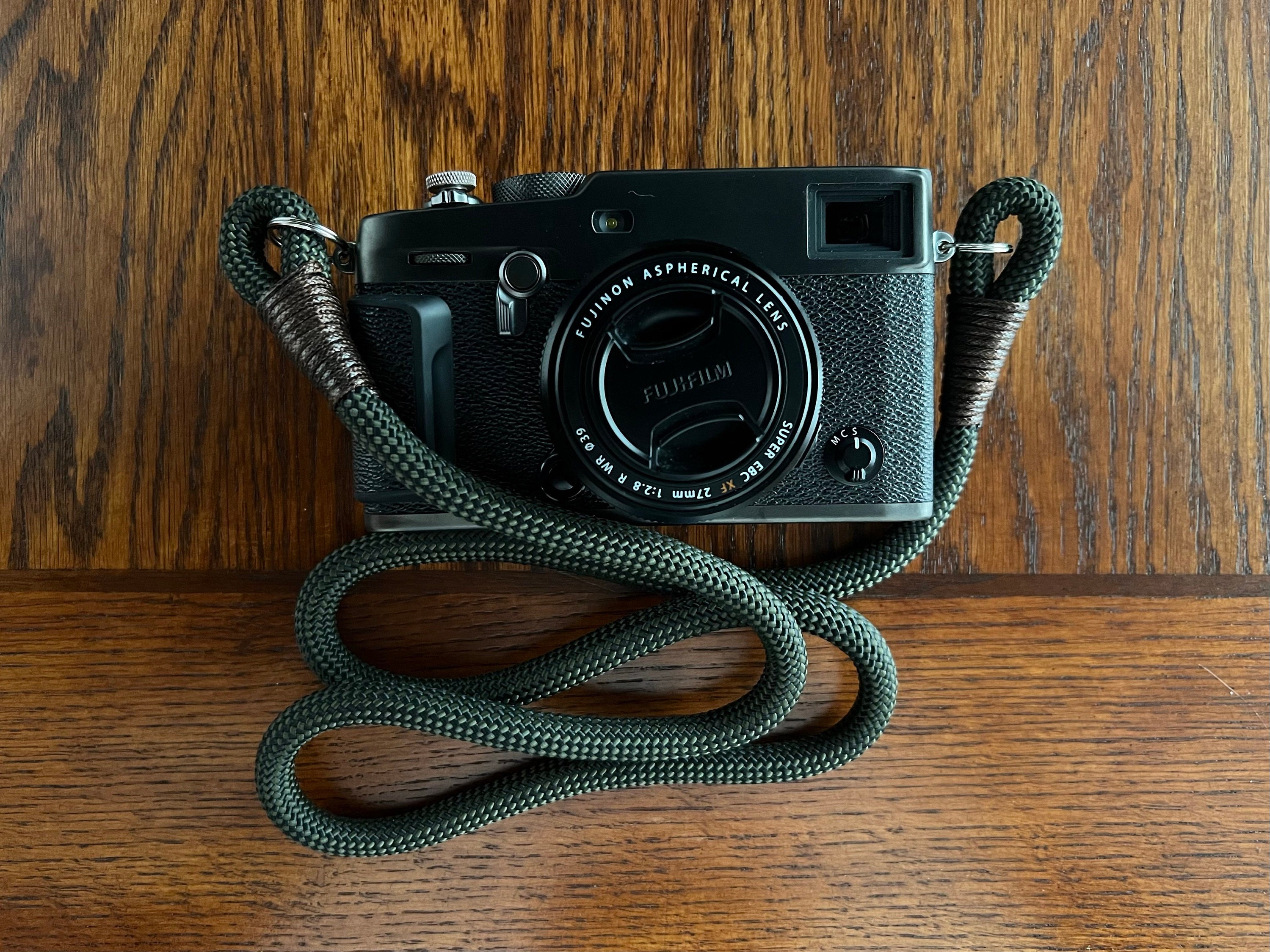 Checkered Olive/Black Camera Strap