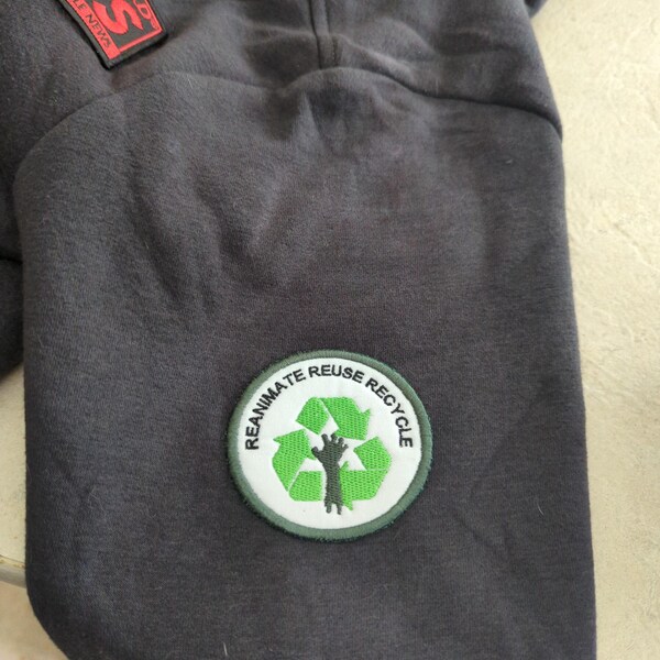 Reanimate Reuse Recycle - Embroidered Iron-on Patch - Etsy