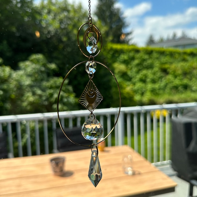 Suncatcher CASSIOPEE II Celestial Hanging Decor Feng Shui Crystal Gift for  Her Handmade Made in France 