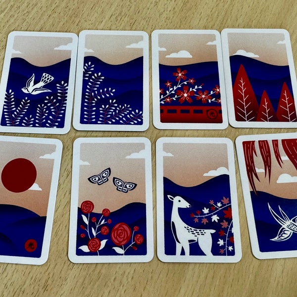 HWATU Flower Cards - Korean Traditional Playing Cards | Hwatoo | Korean ...