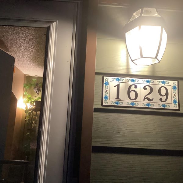 Rustic Address Sign, House Numbers, Mail Box Plaque , Shabby Farmhouse ...