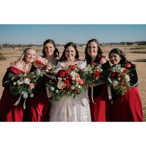 bridal party fur shawls
