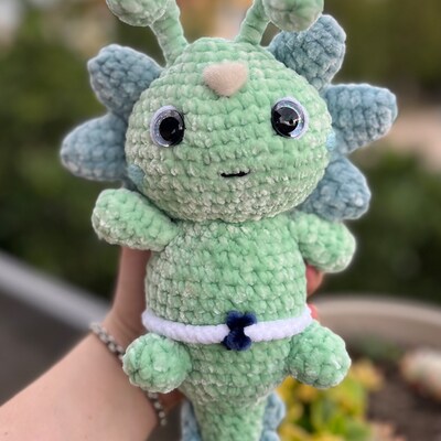 Cute Crochet Viral Trend Leaf Clover Sprout Growing Leaf Headphone