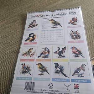 Buying British Wildlife Calendar 2026 | simply order online