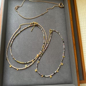 Genuine Gemstone Beaded Necklace, Pendant Cube Beads Choker, 18k Gold Beaded Necklace, Crystal Beads, Gold Filled Necklace, Cats Eye Beads