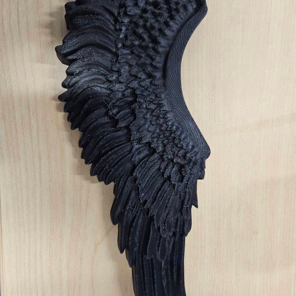 Pair 3D Printable Angels Wings Angel Cherub Wing STL Files for CNC Router Engraving 3D Printer ...