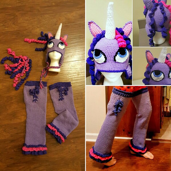 Crochet Unicorn Costume Pattern Pack. Easy Instructions for Cute Pony ...