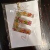 Lavender Keychain, Bridesmaid Gift, Custom Floral Initial Keychain, New ...
