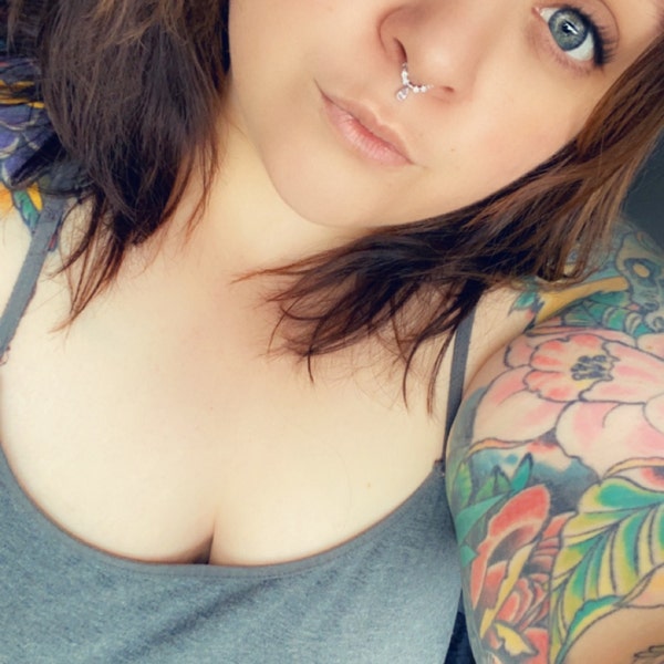 16G Teardrop Purple CZ Dangle Septum Hoop/septum Clickedangle Daith